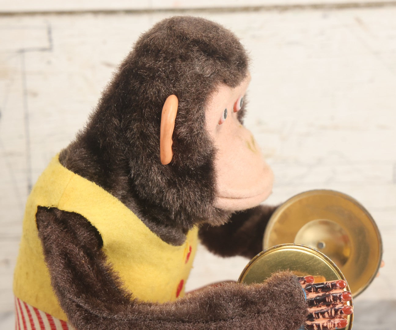 Lot 004 - Vintage Battery Operated Musical Jolly Chimp Animated Toy, Working Condition, Plays Cymbals, Glares And Shows Teeth, In Original Box, Manufactured By Daishin, No. 4910, Made In Japan