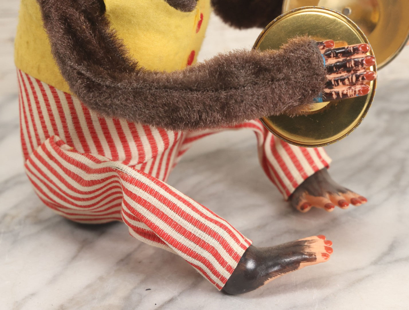 Lot 004 - Vintage Battery Operated Musical Jolly Chimp Animated Toy, Working Condition, Plays Cymbals, Glares And Shows Teeth, In Original Box, Manufactured By Daishin, No. 4910, Made In Japan