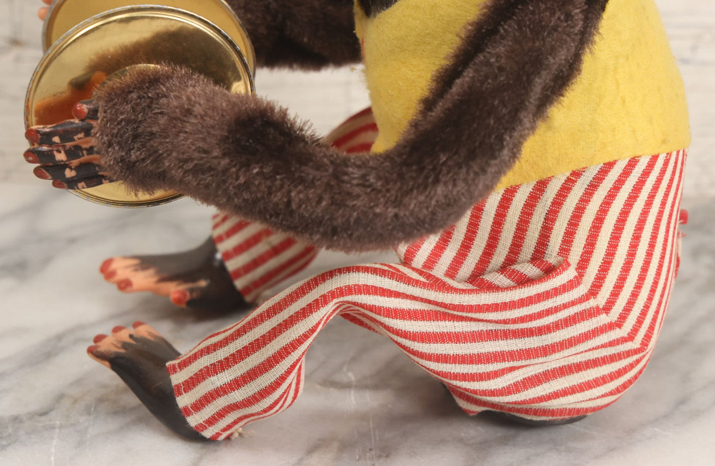 Lot 004 - Vintage Battery Operated Musical Jolly Chimp Animated Toy, Working Condition, Plays Cymbals, Glares And Shows Teeth, In Original Box, Manufactured By Daishin, No. 4910, Made In Japan