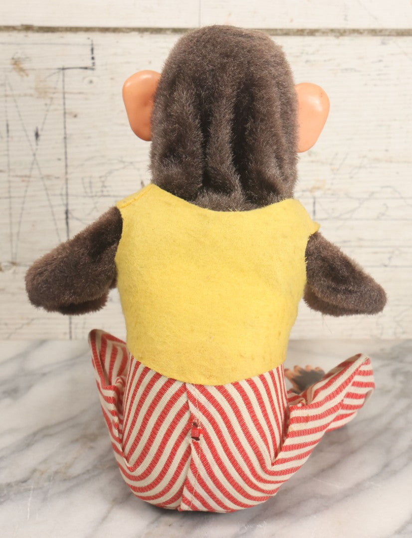 Lot 004 - Vintage Battery Operated Musical Jolly Chimp Animated Toy, Working Condition, Plays Cymbals, Glares And Shows Teeth, In Original Box, Manufactured By Daishin, No. 4910, Made In Japan