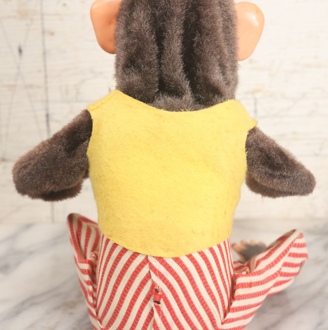 Lot 004 - Vintage Battery Operated Musical Jolly Chimp Animated Toy, Working Condition, Plays Cymbals, Glares And Shows Teeth, In Original Box, Manufactured By Daishin, No. 4910, Made In Japan