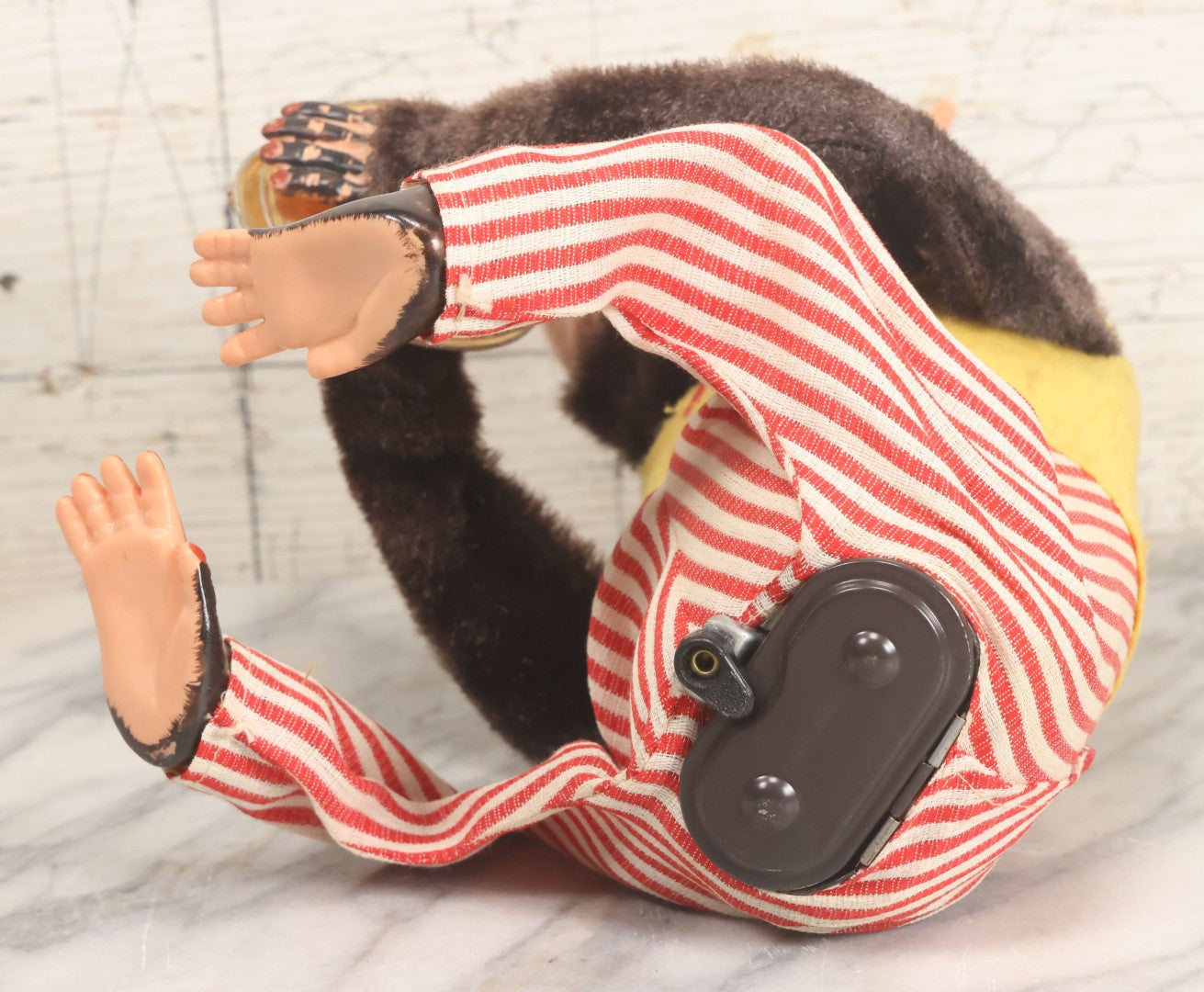 Lot 004 - Vintage Battery Operated Musical Jolly Chimp Animated Toy, Working Condition, Plays Cymbals, Glares And Shows Teeth, In Original Box, Manufactured By Daishin, No. 4910, Made In Japan