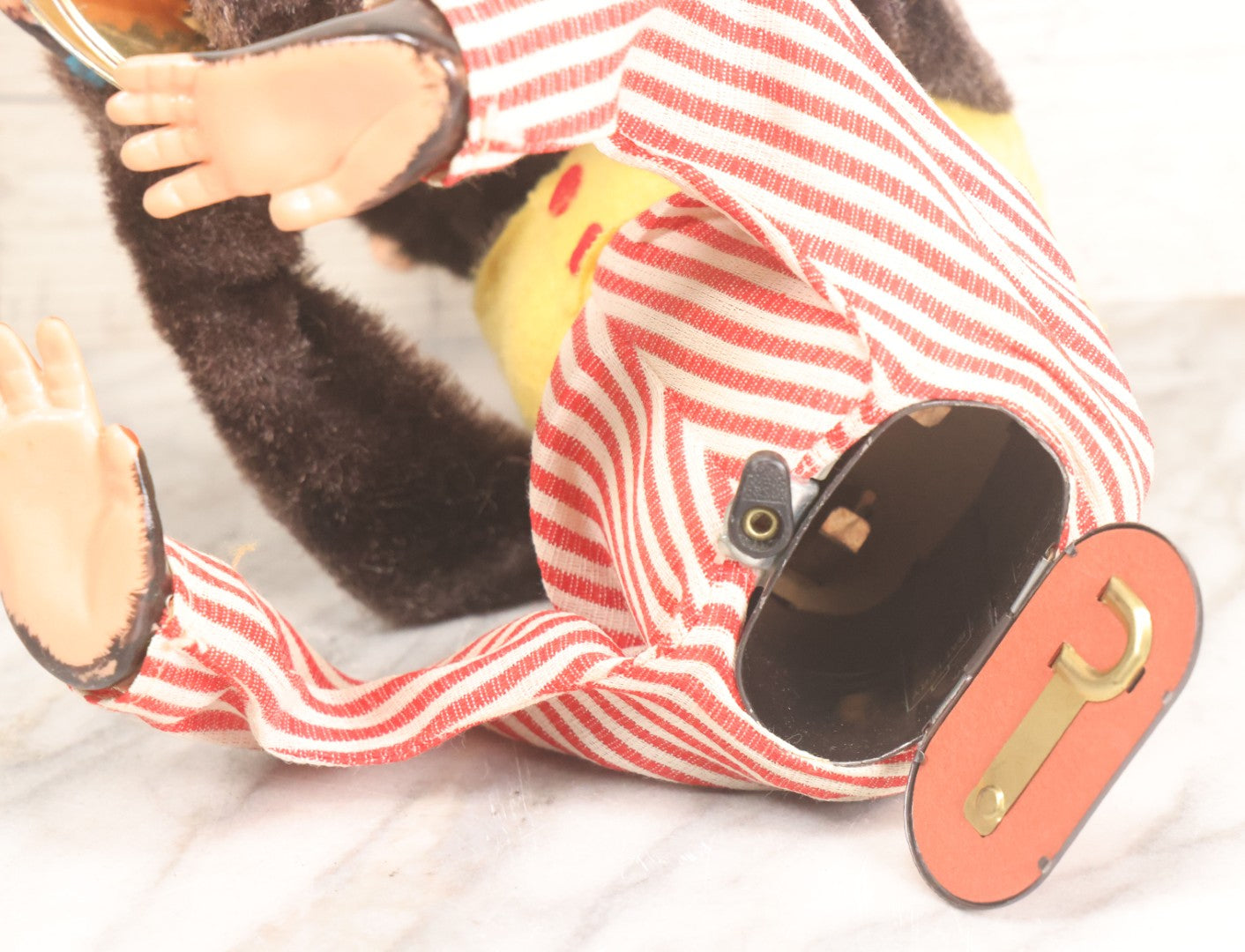 Lot 004 - Vintage Battery Operated Musical Jolly Chimp Animated Toy, Working Condition, Plays Cymbals, Glares And Shows Teeth, In Original Box, Manufactured By Daishin, No. 4910, Made In Japan