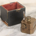 Lot 006 - Antique Brass Spring Loaded Bloodletting Fleam, Medical Device, With Partial Original Box