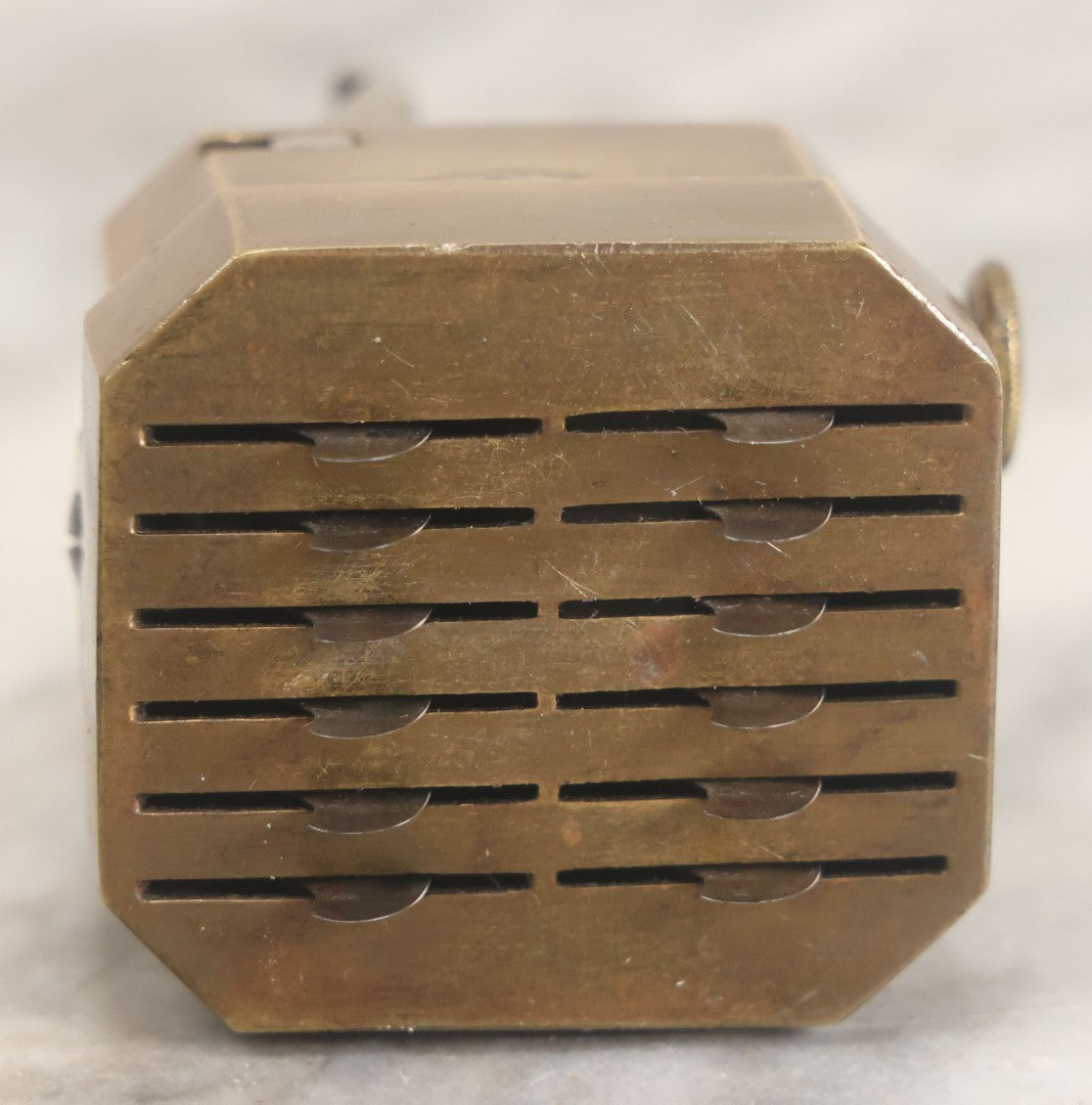 Lot 006 - Antique Brass Spring Loaded Bloodletting Fleam, Medical Device, With Partial Original Box