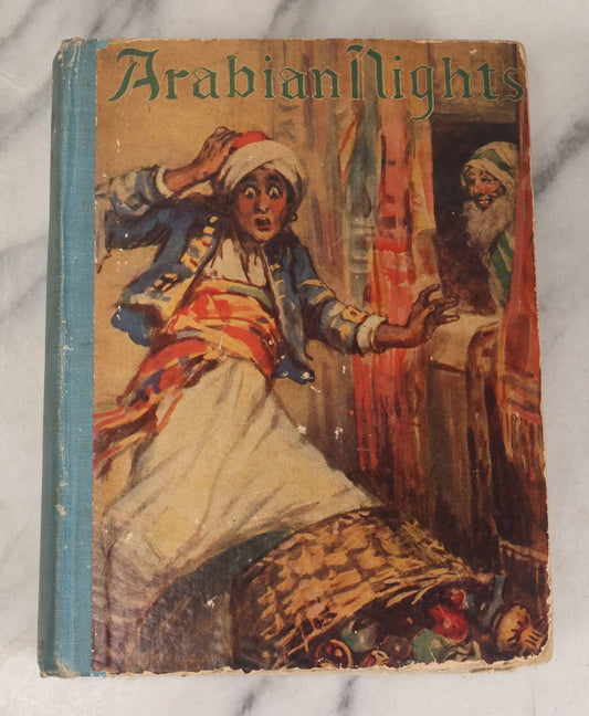 Lot 111 - "The Arabian Nights" Antique Children's Book With One Hundred Illustrations, By Frances Brundage, The Saalfield Publishing Company, Akron, Ohio, 1924