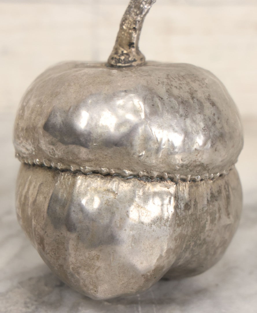 Lot 016 - Vintage Outsider Art Folk Art Fabricated Welded Steel Gourd Sculpture, 4-1/2" Height