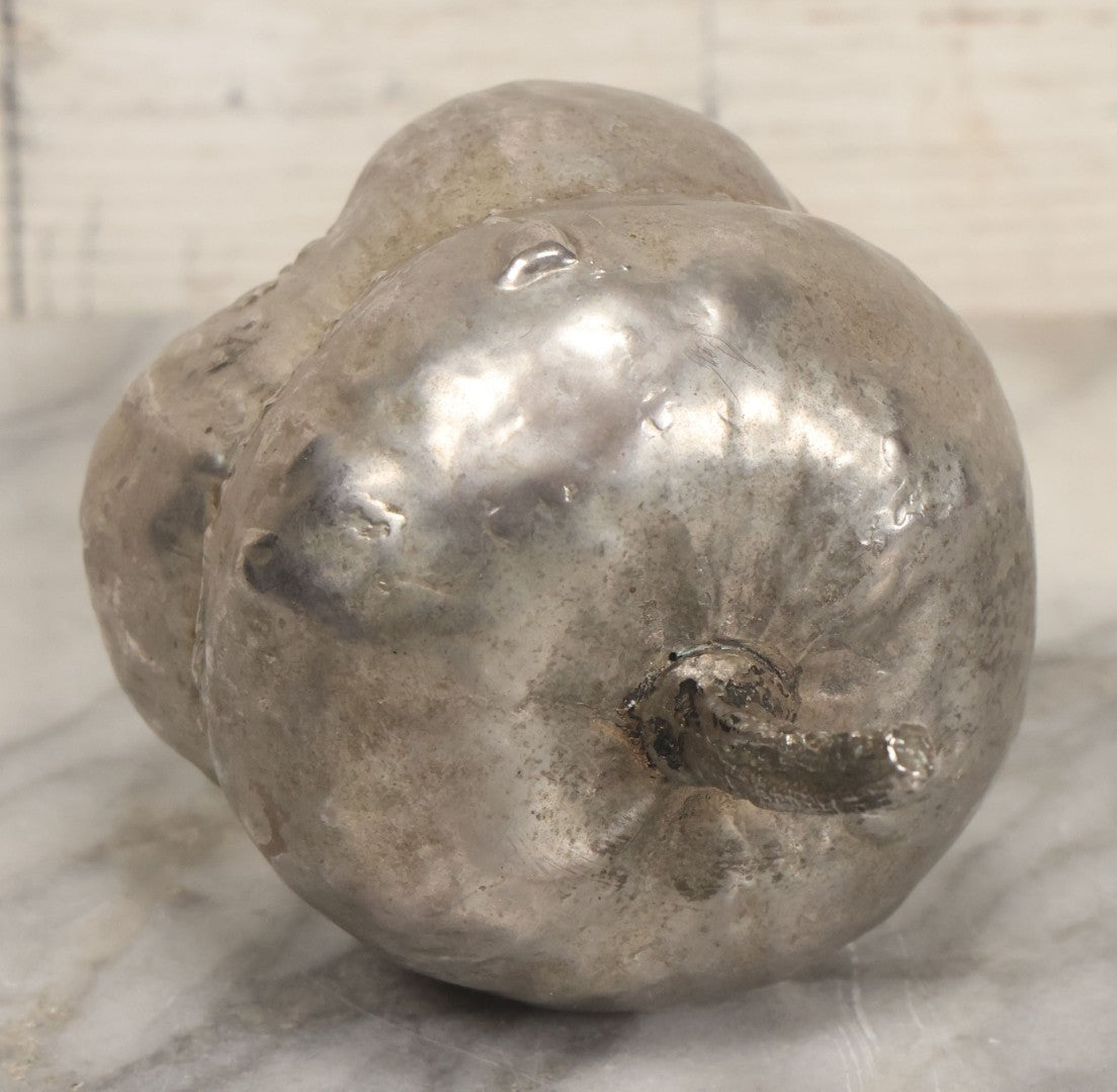 Lot 016 - Vintage Outsider Art Folk Art Fabricated Welded Steel Gourd Sculpture, 4-1/2" Height