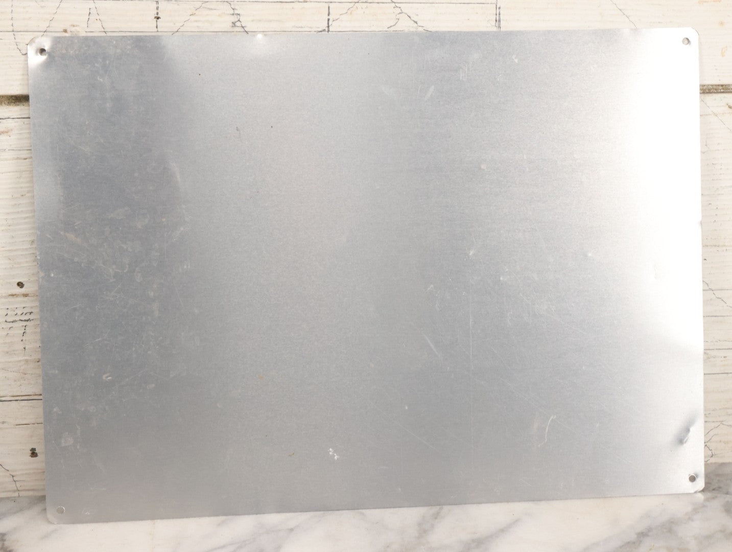 Lot 019 - Vintage Printed Tin Tacker Metal "No Trespassing" Black Sign, Manufactured By H.Y.-K.O. Products Co., Cleveland, Ohio, 14" W x 10" H