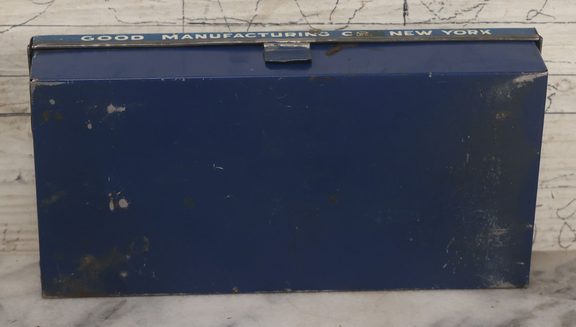 Lot 020 - Vintage "Good" Goods Divided Advertising Tin, "Insure You Against Lost Time," Good Manufacturing Co. Inc., New York