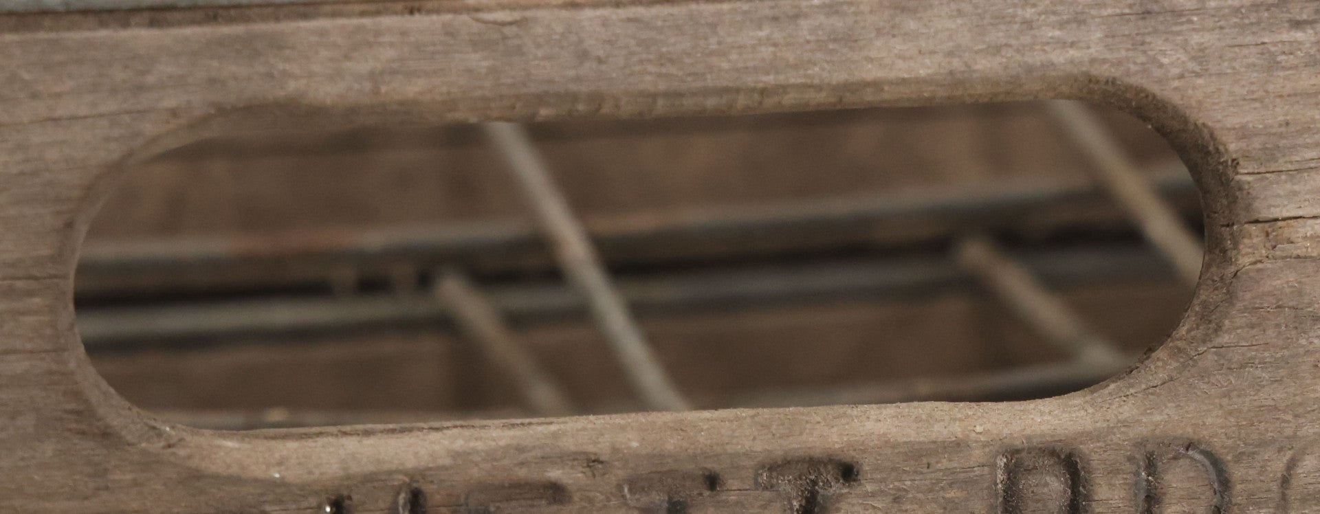 Lot 029 - Vintage Fitchett Bros. Wood And Metal Milk Bottle Carrying Crate With Metal Dividers, Poughkeepsie, New York