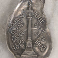 Lot 031 - Vintage Odd Fellows I.O.O.F. Sovereign Grand Lodge 1819 Commemorative Oyster-Shaped Badge With Monument, September 21-26, 1903