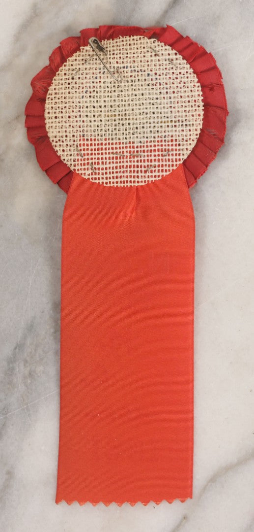 Lot 038 - Vintage Ringmaster Button And Red Ribbon From The National Stock Horse Association (N.S.H.A.) 1961