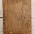 Lot 056 - Vintage Folk Art Nude Study Pencil Sketch Of A Man And A Woman On Wood Panel With Breadboard Ends, 12" W x 17-1/2" H