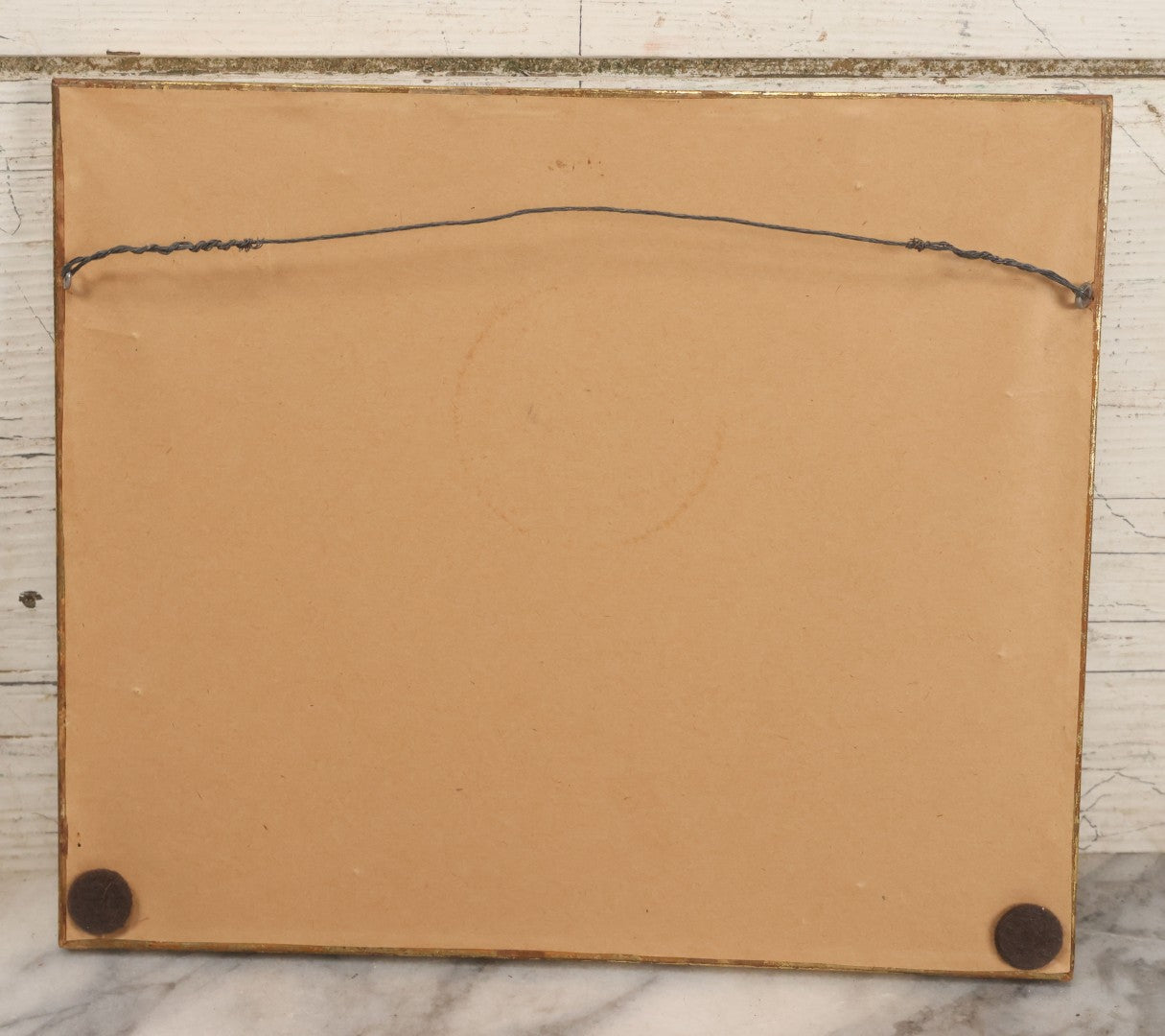 Lot 059 - Vintage Etching Print Of Man In Black Pulling Fine Artwork In A Cart, Artist Signed, Made In Paris, France, In Frame, 10" W x 8-1/2" H