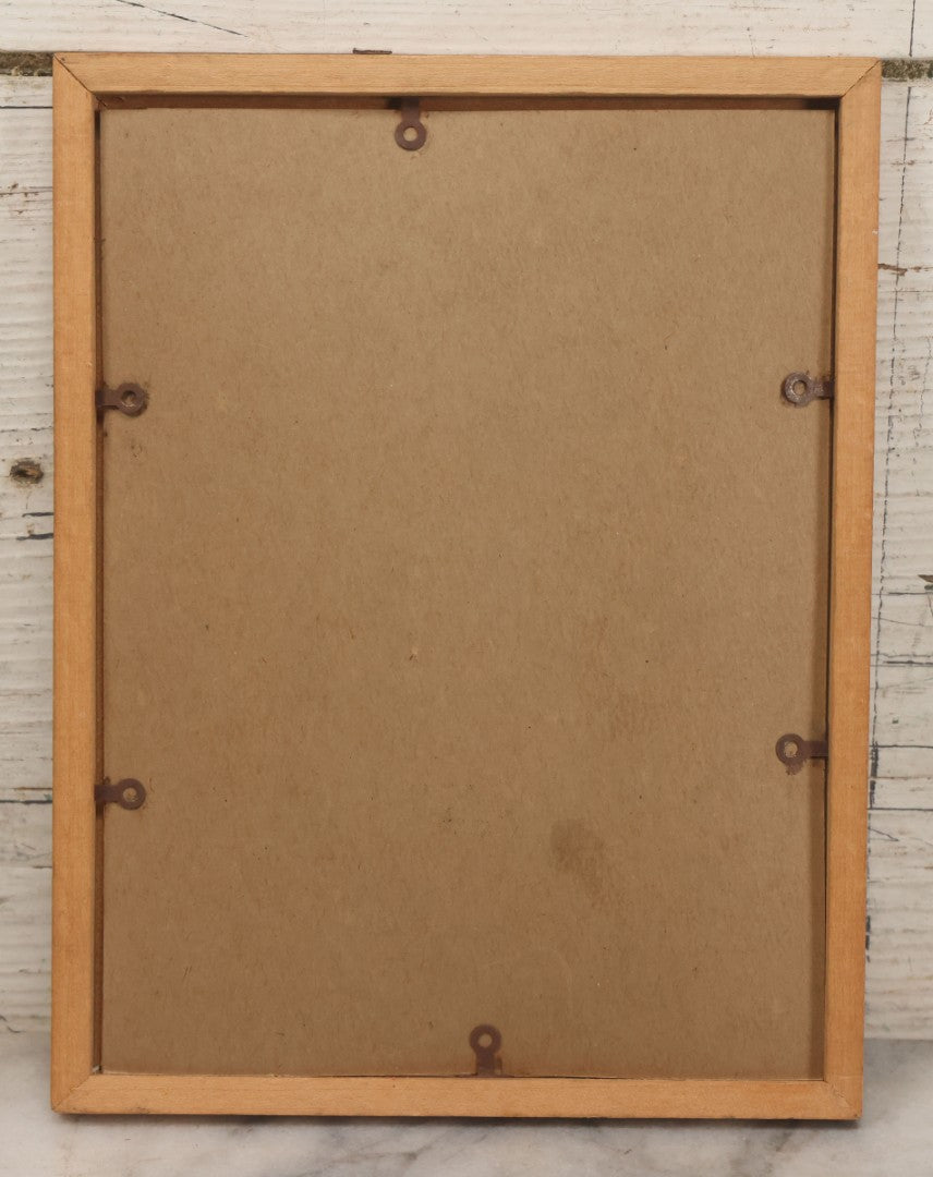 Lot 062 - Vintage Serenity Prayer Motivational Wall Art, "God Grant Me The Serenity To Accept The Things I Cannot Change..." Attributed To Reinhold Niebuhr, Associated With Alcoholics Anonymous Prayer, In Frame, 6-3/4" W x 8-3/4" H