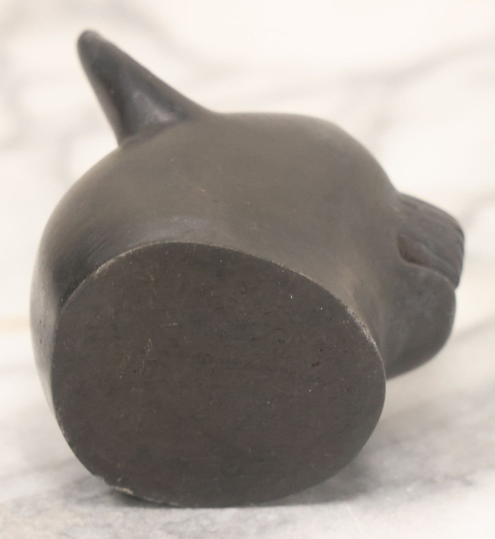 Lot 065 - Pair Of Vintage Egyptian Revival Bastet Cat Goddess Carved Composite Stone Figurine Statues, Including Full Body And Single Head