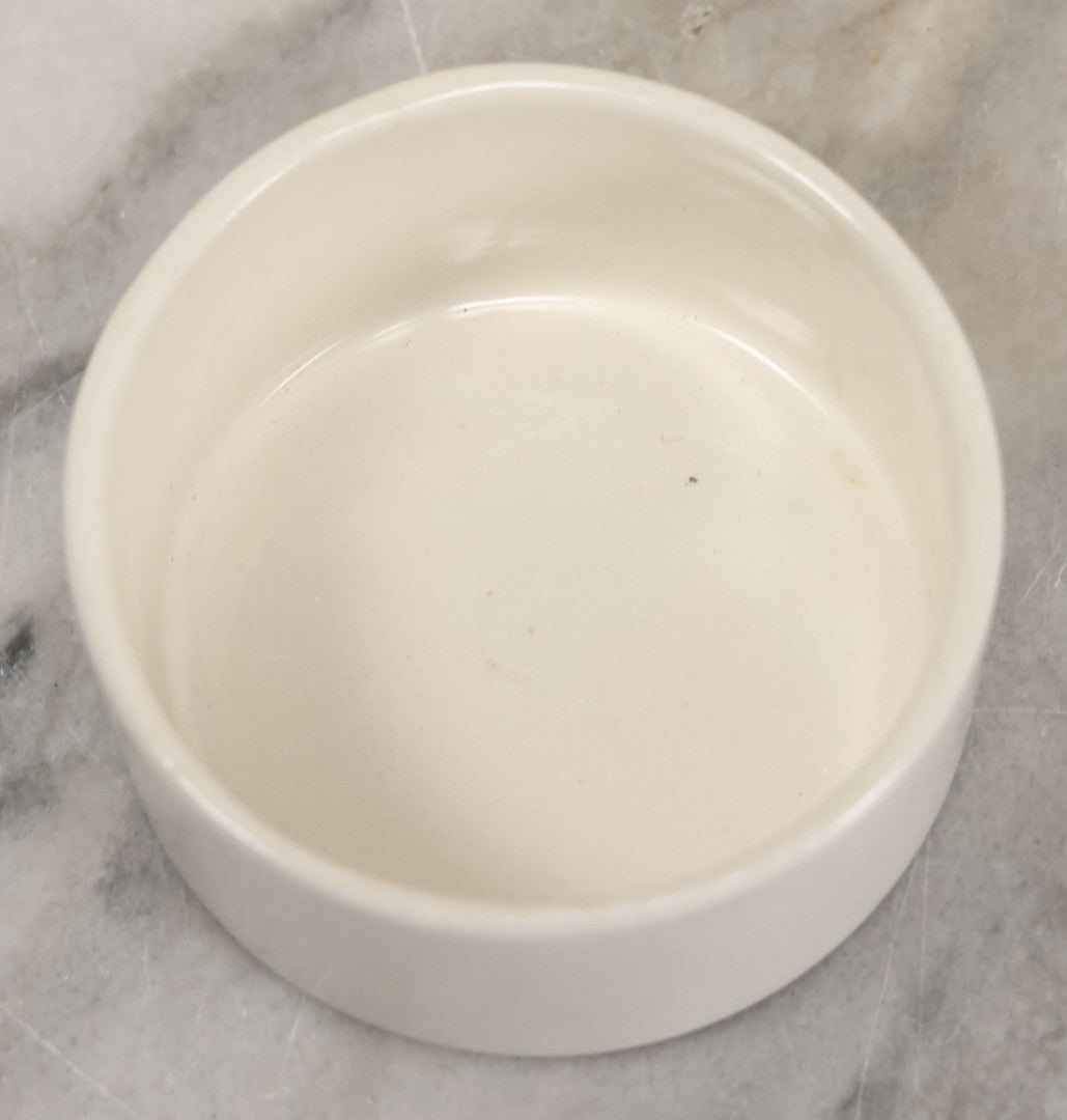 Lot 068 - Vintage Ceramic Virgin Mary Christian Rosary Vessel By Holland Mold, Signed, And Blue Glass Bead Rosary, Made In Italy