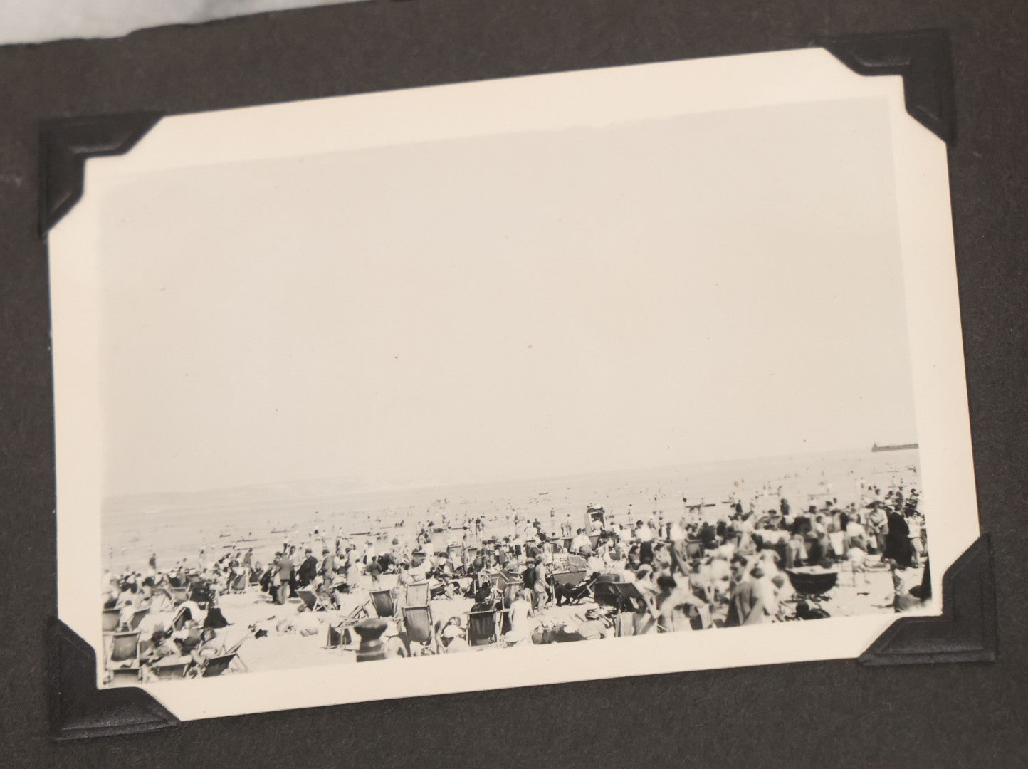 Lot 072 - Vintage Snapshot Photo Album With 80+ Photographs, Including Photos Of Europe, Naval Submarines And Battleships, Figural Topiary Sculpture Shrub Garden, Old Stone Houses, Pets And More, Many Loose Photos