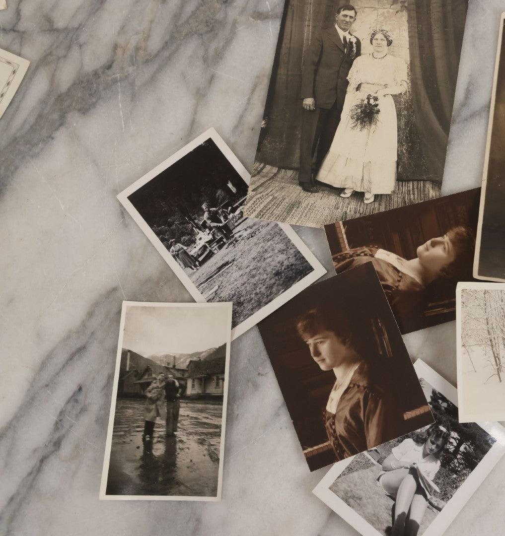 Lot 084 - Grouping Of 60+ Vintage Snapshot Photographs, Mostly Of Adults At Work And Play, Including Military Photos, Women In Swimsuits, Wedding Photos, And More, Circa 1920s To 1960s