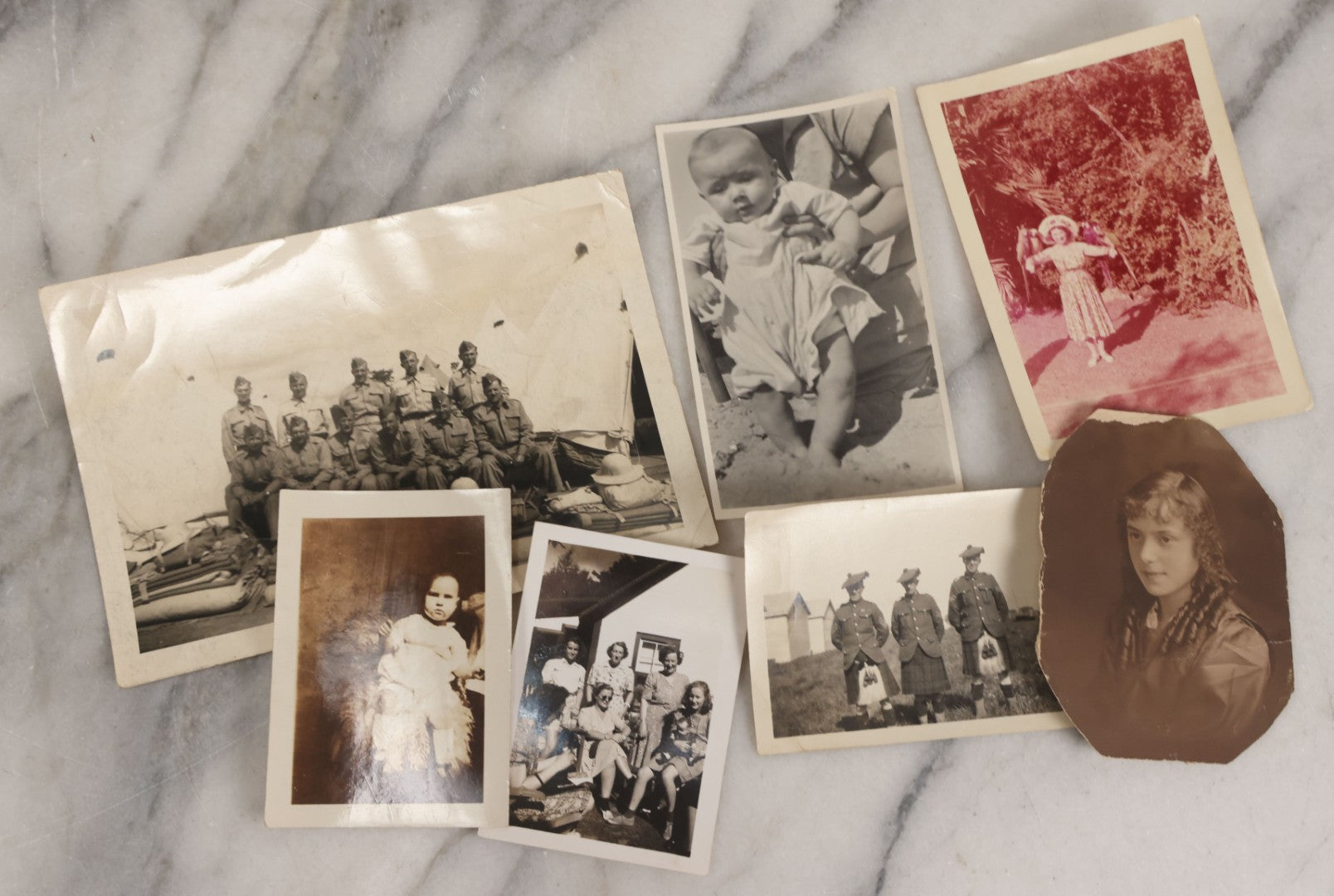Lot 084 - Grouping Of 60+ Vintage Snapshot Photographs, Mostly Of Adults At Work And Play, Including Military Photos, Women In Swimsuits, Wedding Photos, And More, Circa 1920s To 1960s