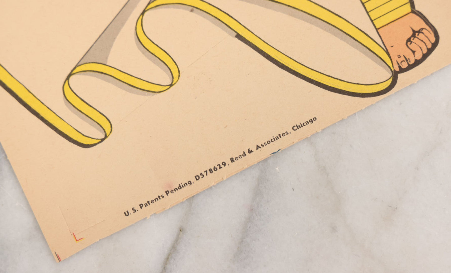 Lot 091 - Vintage Flying Captain Marvel "Sensational Terrific" Paper Craft Toy In Original Folder, Appears To Be Complete, Copyright 1944, Reed And Associates, Fawcett Publications Inc.