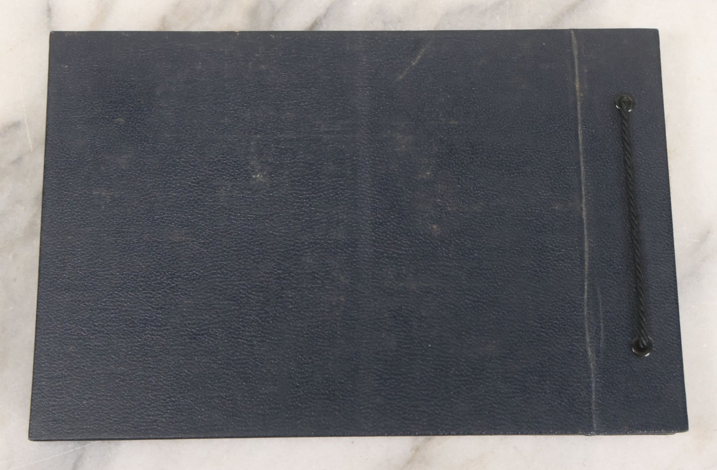 Lot 095 - Vintage Graduation Souvenir Calling Card Scrapbook Album "Personal Cards From My Classmates" With 43 Calling Cards With Student's Names