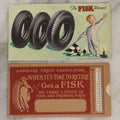 Lot 098 - Two Piece Vintage Ephemera Grouping Advertising The Fisk Tire Co., Inc., Including "The Fisk Winners" Blotter, Copyright 1928, And Foldered Gasoline Price Calculator, Copyright 1926