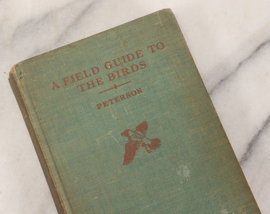 Lot 108 - "A Field Guide To The Birds: [...] All Species Found East Of The Rockies" Vintage Book Written And Illustrated By Roger Tory Peterson, Second Edition, Sponsored By National Audubon Society, Houghton Mifflin Company, Publishers, Boston, 1947