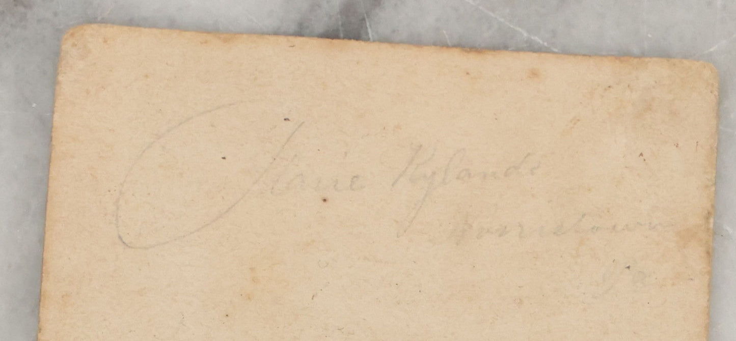 Lot 001 - Grouping Of Three Antique Photographs Including Tintype And Carte De Visite Of Civil War Union Soldier Joseph Rylands, 121st Regiment, Pennsylvania Infantry, Company B, And C.D.V. Of Wife Claire, With His Signature And Period Tax Stamps