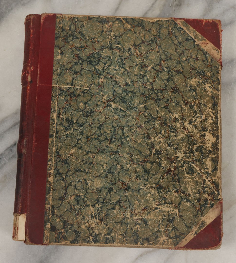 Lot 003 - Antique Archival Grouping Of Six Volumes Of Handwritten Minutes And Notes Regarding The Woonsocket Fortnightly Club, Educated Women's Social Club, Woonsocket, Rhode Island, Beginning In 1889