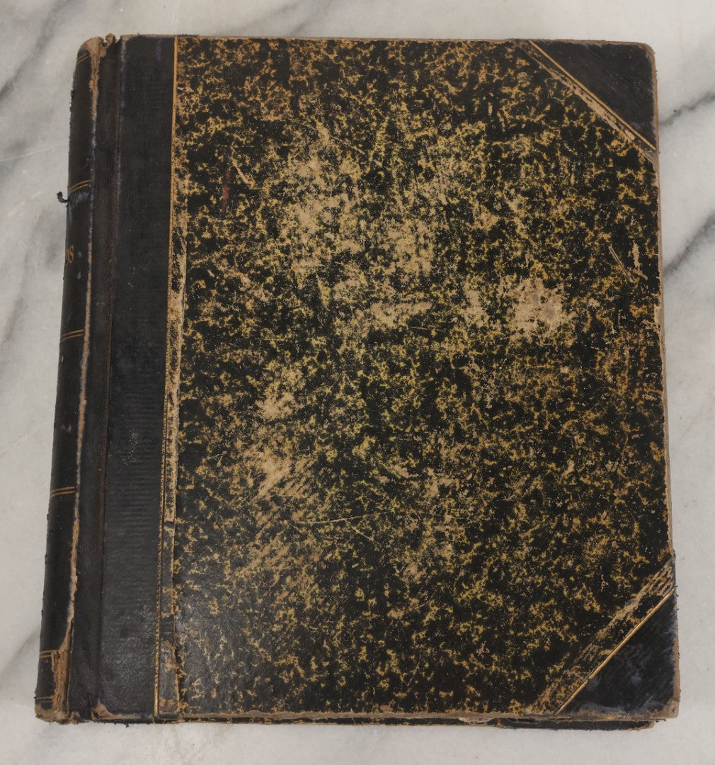 Lot 003 - Antique Archival Grouping Of Six Volumes Of Handwritten Minutes And Notes Regarding The Woonsocket Fortnightly Club, Educated Women's Social Club, Woonsocket, Rhode Island, Beginning In 1889