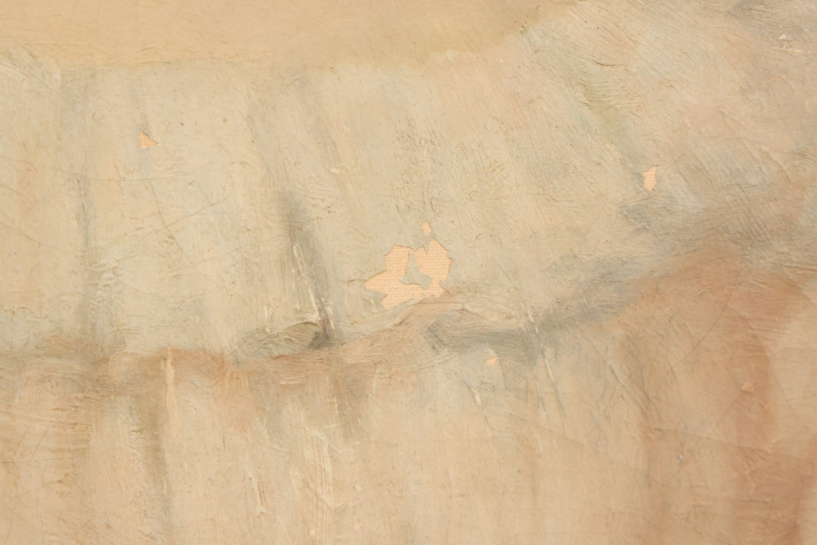 Lot 005 - Antique Late 19th Century Oil On Canvas Portrait Painting Of Pretty Young Brunette Woman In Ruffled Collar White Dress, Gilded Molded Gesso Frame, Paper Label From The Wallist Art Store, Bridgeport Connecticut, 23-5/8" x 27-3/4"