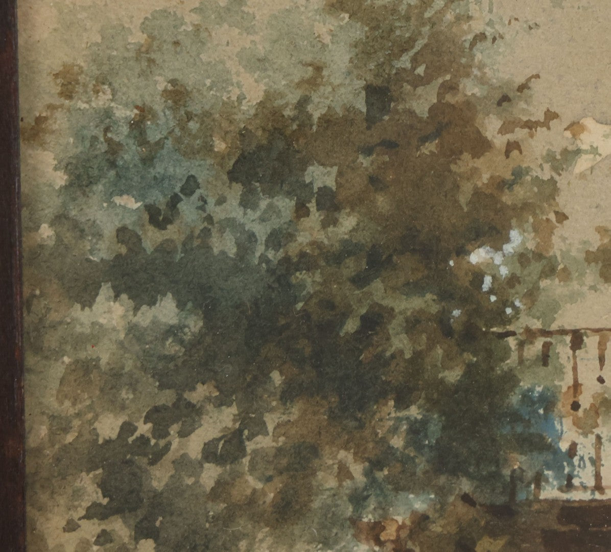 Lot 008 - Antique Watercolor Painting Of A Venetian Canal, Artist Signed, Andrea Biondetti (Italy, 1851-1946), In Frame, Paper Label On Verso From The Pohlson Galleries, Pawtucket, Rhode Island, 8-1/2" x 13"