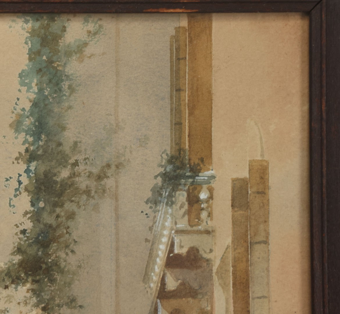 Lot 008 - Antique Watercolor Painting Of A Venetian Canal, Artist Signed, Andrea Biondetti (Italy, 1851-1946), In Frame, Paper Label On Verso From The Pohlson Galleries, Pawtucket, Rhode Island, 8-1/2" x 13"