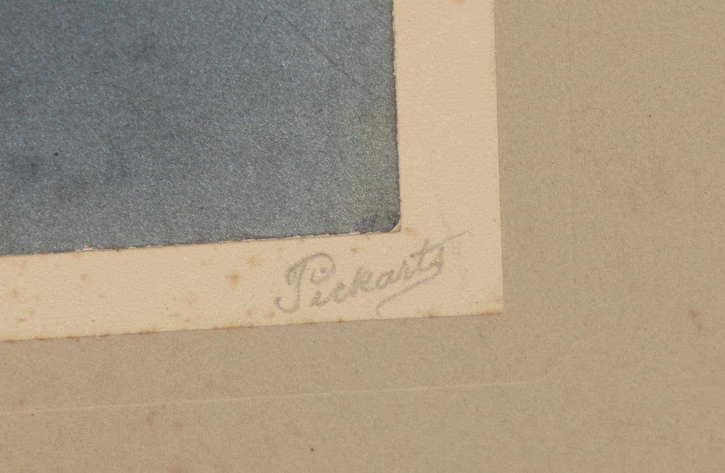 Lot 012 - Antique Boarded Photograph Of Lightning Storm Raging Over Lake Mendota, Madison, Wisconsin, Photographed And Signed By Lucien J. Pickarts, With Newspaper Write Up Promoting Photo On Verso, Note Small Loss To Photo Left Middle, 11" x 8-1/2"