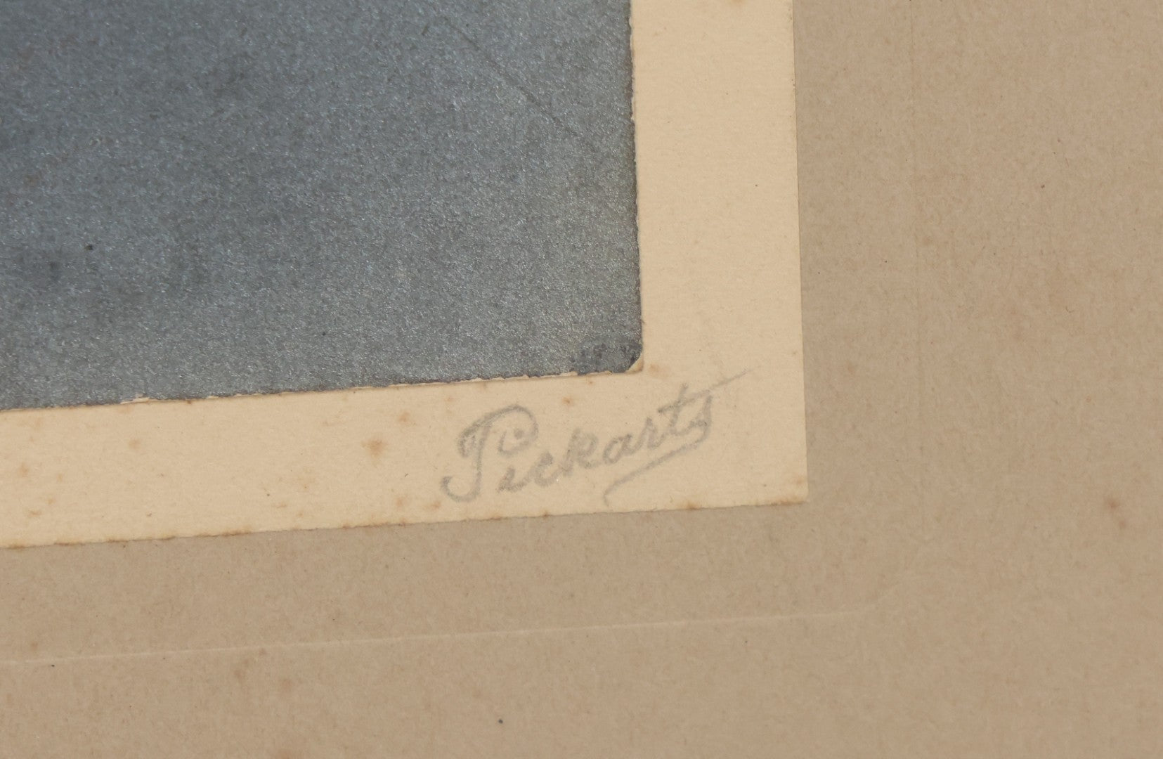 Lot 012 - Antique Boarded Photograph Of Lightning Storm Raging Over Lake Mendota, Madison, Wisconsin, Photographed And Signed By Lucien J. Pickarts, With Newspaper Write Up Promoting Photo On Verso, Note Small Loss To Photo Left Middle, 11" x 8-1/2"