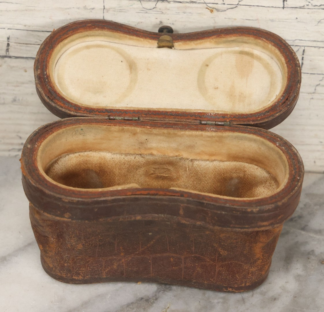 Lot 029 - Antique Busch Perimegaskop Mother Of Pearl And Brass Opera Glasses Binoculars In Original Leather Case, Manufactured By Emil Busch A.G, Rathenow, Germany, Working Condition