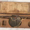 Lot 031 - Antique Gold And Silver Travel Balancing Hand Scale In Original Hand Carved Wooden Box With Paper Label Insert, Weight Tables, Missing Weights