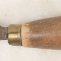 Lot 036 - Antique Farriers Hoof Knife With Wooden Handle, Brass Collar, Stamped Wilson Cutlery Co., Uxbridge, Massachusetts, 6-5/8" Length