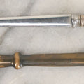 Lot 037 - Pair Of Antique Metal Letter Openers Including Webster Sterling Silver Handled Opener And Bronze Opener