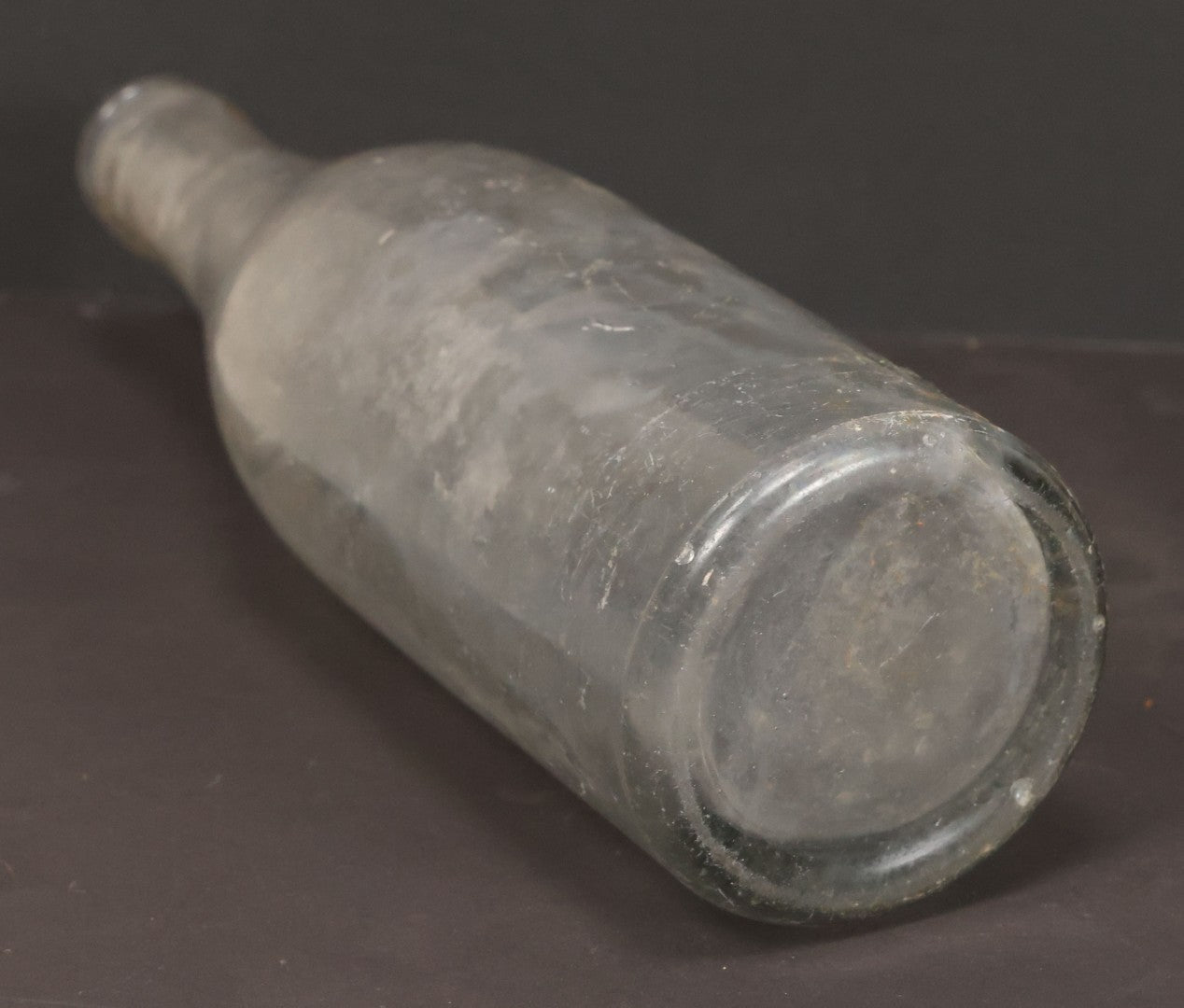 Lot 044 - Antique King Phillip Brewing Co. Clear Glass Bottle, With Native American Chief Motif Logo, Fall River, Massachusetts, 9-1/8" Height