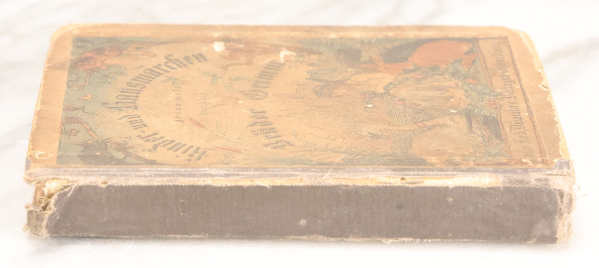 Lot 049 - "Children's And Household Tales Collected By The Brothers Grimm" Antique Grimm's Fairy Tales Book In German, 37th Edition, With Color Illustrations After Paul Meyerheim, Ferd. Dümmlers Verlagsbuchhandlung, Publishers, Berlin, 1883