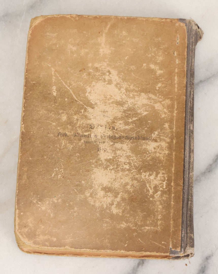 Lot 049 - "Children's And Household Tales Collected By The Brothers Grimm" Antique Grimm's Fairy Tales Book In German, 37th Edition, With Color Illustrations After Paul Meyerheim, Ferd. Dümmlers Verlagsbuchhandlung, Publishers, Berlin, 1883