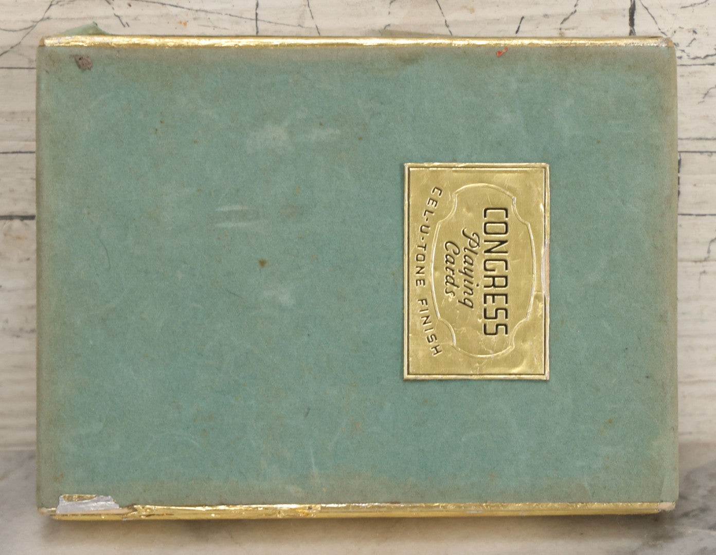 Lot 057 - Vintage Playing Cards Double Deck With Pin-Up Women Portraits By Jules Erbit, Manufactured By Congress Playing Cards, Cell-U-Tone Finish, In Original Box, Both Decks Complete