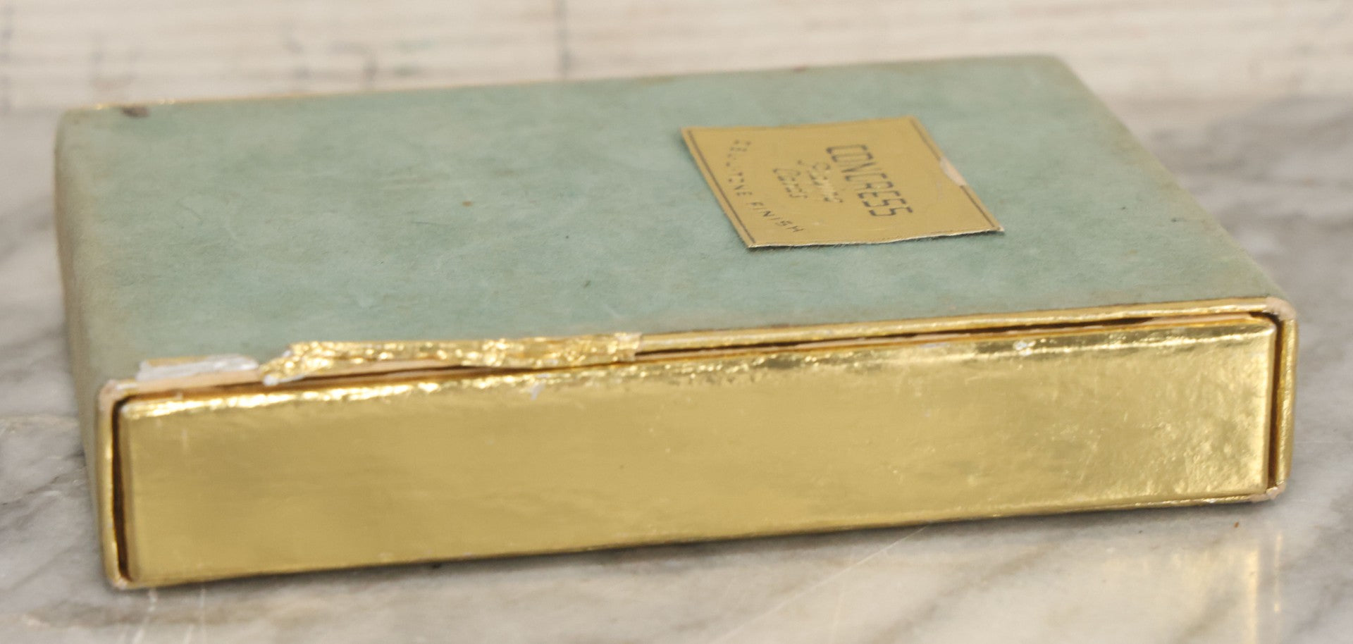 Lot 057 - Vintage Playing Cards Double Deck With Pin-Up Women Portraits By Jules Erbit, Manufactured By Congress Playing Cards, Cell-U-Tone Finish, In Original Box, Both Decks Complete