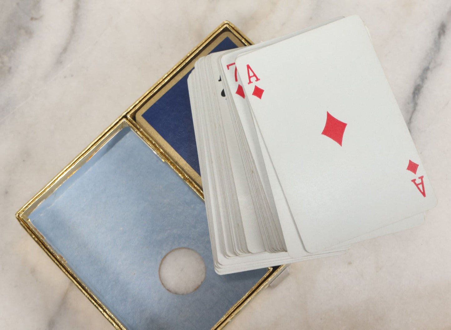 Lot 057 - Vintage Playing Cards Double Deck With Pin-Up Women Portraits By Jules Erbit, Manufactured By Congress Playing Cards, Cell-U-Tone Finish, In Original Box, Both Decks Complete