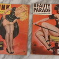Lot 059 - Pair Of Vintage Pin Up Men's Magazines Including "Wink: A Whirl Of Girls" (June 1951) And "Beauty Parade: The World's Loveliest Girls" (November 1953)