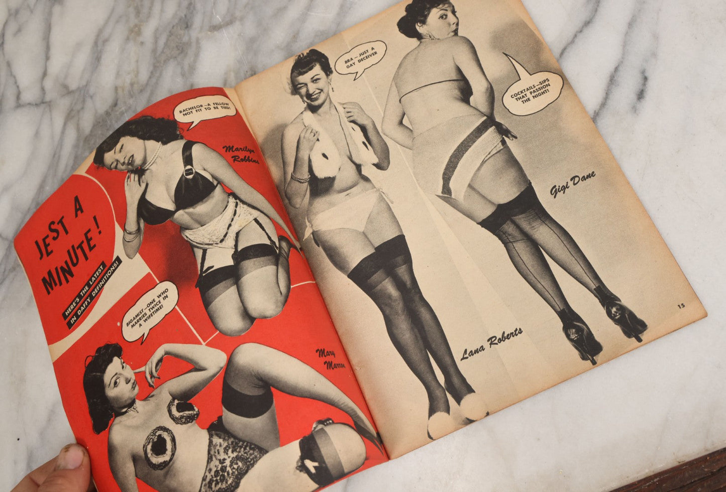 Lot 059 - Pair Of Vintage Pin Up Men's Magazines Including "Wink: A Whirl Of Girls" (June 1951) And "Beauty Parade: The World's Loveliest Girls" (November 1953)