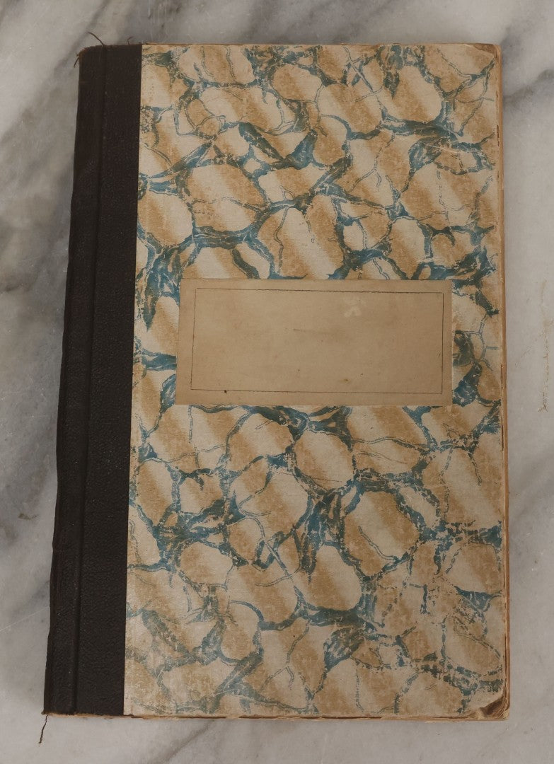 Lot 061 - Antique Amateur Artist's Sketchbook With 9+ Pencil Sketches Including Cartoons, Portraits, Dancers, Artist Signed, E. Vogel, 1921, Book Is Mostly Empty